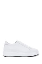 Sneaker Lëkure me Lidhëse për Burra