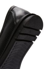 Loafer Lëkure e Zezë me Kopsë Comfort për Femra - Image 8