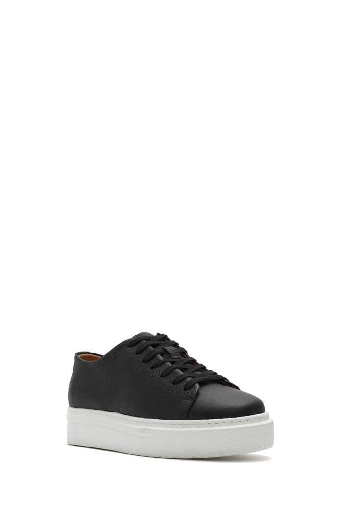 Sneaker Lëkure me Lidhëse e Trashë me Tabane për Burra - Image 6