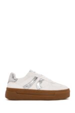 Sneaker e Bardhë me Lidhëse e Trashë me Tabane për Femra