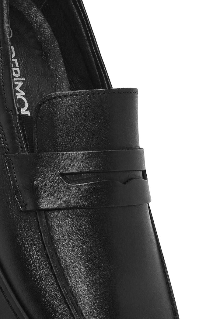 Loafer Lëkure e Zezë Casual për Burra - Image 9