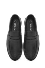 Loafer Lëkure e Zezë Casual për Burra - Image 7