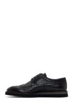 Këpucë Lëkure e Zezë Casual për Burra - Image 2
