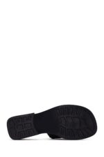Pantofla Lëkure e Zezë Casual për Femra - Image 4