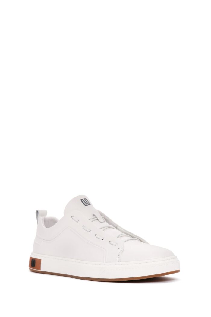 Sneaker Lëkure e Zezë me Lidhëse për Burra - Image 18