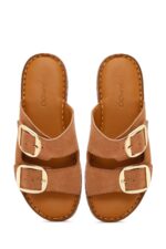 Pantofla Lëkure me Kopsë Comfort për Femra - Image 7
