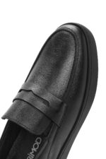 Loafer Lëkure e Zezë Casual për Burra - Image 8