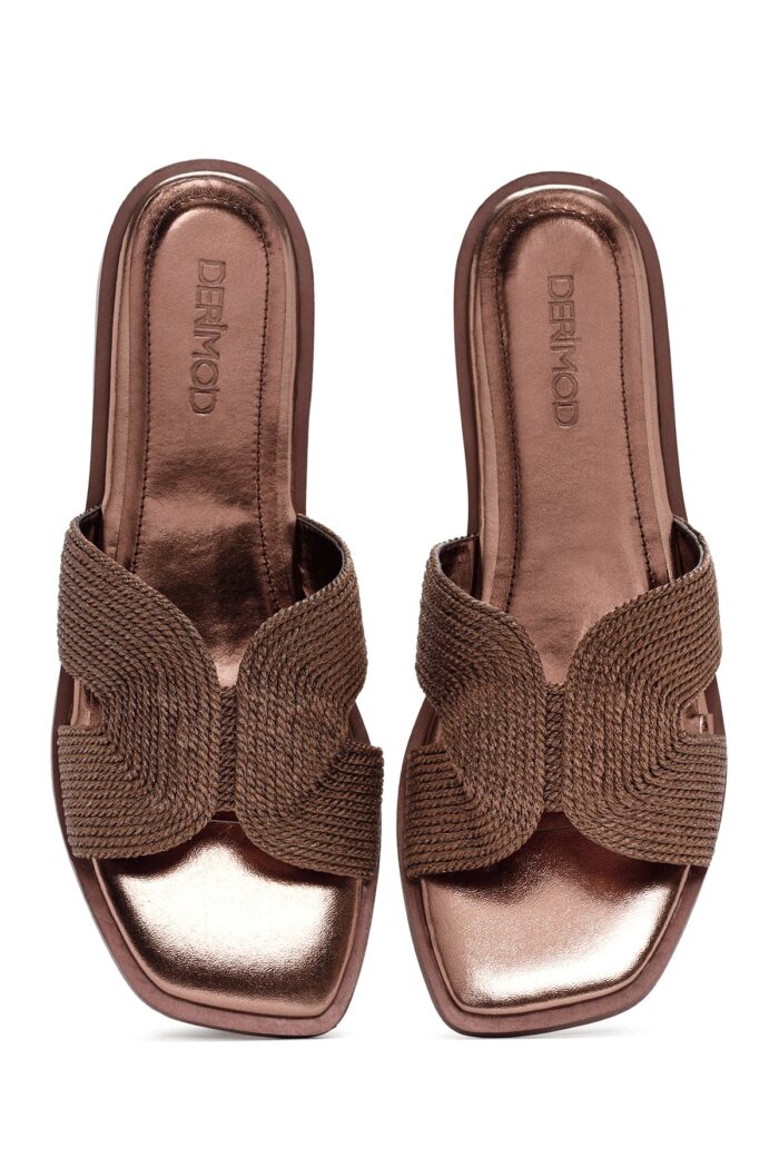 Pantofla Bronz Metalike Thurur për Femra - Image 13