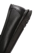 Loafer Lëkure e Zezë me Kopsë Comfort për Femra - Image 7
