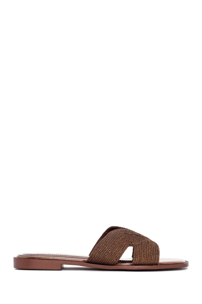 Pantofla Bronz Metalike Thurur për Femra - Image 2
