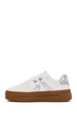 Sneaker e Bardhë me Lidhëse e Trashë me Tabane për Femra - Image 4