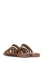 Pantofla Lëkure Tabako për Femra - Image 5
