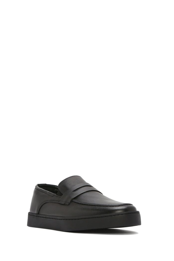 Loafer Lëkure e Zezë Casual për Burra - Image 6