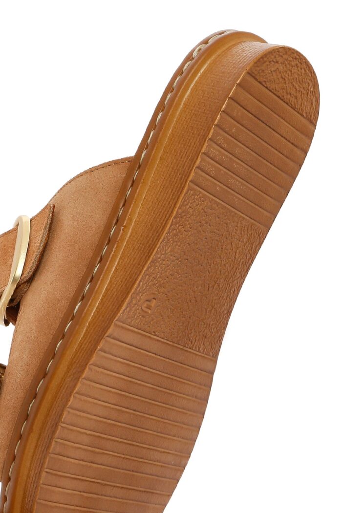 Pantofla Lëkure me Kopsë Comfort për Femra - Image 8